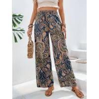 Pantalones de pierna ancha para mujer, cintura alta, elásticos, estéticos, elegantes, elegantes - details 5