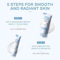 Conjuntos de Cuidado de la Piel de Leche LAIKOU 5pcs Crema de Ojos, Limpiador Facial, Protector Solar, Hidratante Facial - details 16