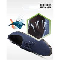 Zapatos informales de gamuza para hombre, calzado con cordones, Oxford azul, planos, transpirables, talla grande 38-48 - details 12