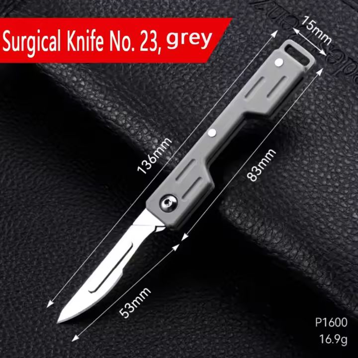Mini maquinaria plegable de alto rendimiento, bisturí médico EDC, cuchillo de bolsillo para desempaquetar al aire libre - 1