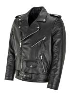 Chaqueta de cuero PU para hombre, abrigo de cuero ajustado a la moda para motocicleta - details 1