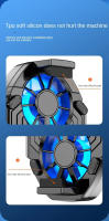 Ventilador Dual portátil Universal, refrigerador de teléfono móvil recargable, ventilador de refrigeración para teléfono para iPhone 15, Xiaomi 14, Samsung S24U - details 1