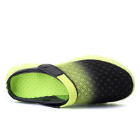 Verano pareja de hombres y mujeres cambia gradualmente sandalias de gran tamaño zapatillas de malla casual agujero zapatos de playa media zapatillas - details 20