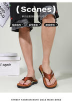 Zapatillas de hombre de verano, nueva tendencia casual, playa, sandalias tipo pellizcar, antideslizantes, suela suave, resistentes al desgaste, chanclas de hombre. - details 3