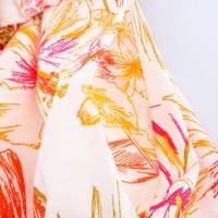 Vestido midi estampado BUNO para mujer con decoración de hebilla en el cuello para primavera/verano. Ropa casual para mujer. - details 10