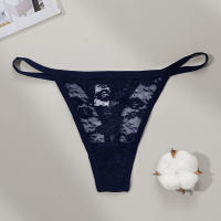 Tanga sexy de encaje Amazon transfronterizo de cintura baja europea y americana para mujer, ropa interior de comercio exterior de una cuerda para mujer, talla grande - details 3