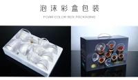 Juego de Kung Fu de vidrio de estilo chino, taza de feria engrosada con nodo de bambú, cuenco con tapa, caja de regalo para juego de té - details 9
