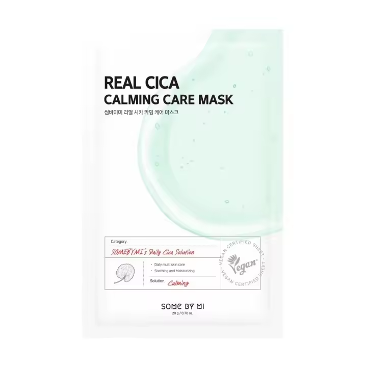 SOME BY MI Real Cica, mascarilla de belleza calmante, 1 hoja, 0,70 oz (20 g) - 1