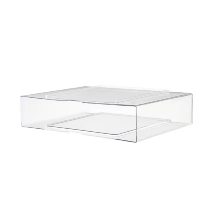 Caja de clasificación de papel A4 de plástico, estante de almacenamiento de escritorio duradero apilable, cajón sólido para el hogar, organizador de escritorio - 1