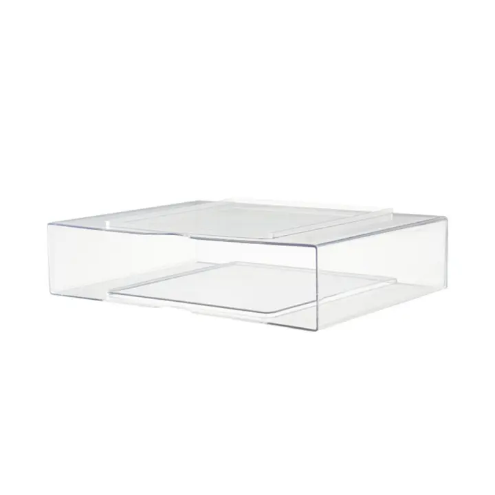Caja de clasificación de papel A4 de plástico, estante de almacenamiento de escritorio duradero apilable, cajón sólido para el hogar, organizador de escritorio - 1