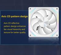 Ventilador de Enfriamiento para Ranura de CD Xuanfengxia de 12cm con Control Sincronizado de Iluminación ARGB - Radiador Silencioso para Escritorio de PC para Mejora de la Disipación del Calor, Diseño de Lente Colorido y Vibrante, Compatible con Sistemas - details 1