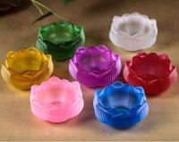 Lámpara de cristal colorido con mantequilla de loto, producto étnico tibetano, juego de 7 lámparas de luz perpetua - details 12