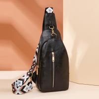 Riñonera de cuero PU para mujer, bolso de pecho sencillo de estilo bohemio para mujer, bolso de hombro deportivo Retro occidental de gran capacidad para ciclismo - details 15