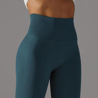 Leggings de yoga sin costuras para mujer, ropa deportiva de entrenamiento, pantalones deportivos de cintura alta - details 35
