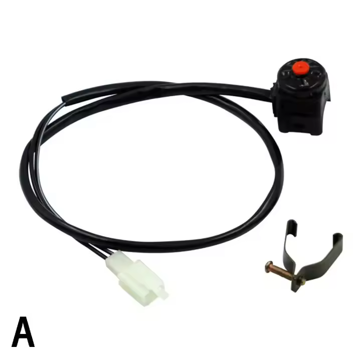 Interruptor de Moto Kill Stop Botón Rojo de Arranque Para Motocicletas, ATV, UTV - 1