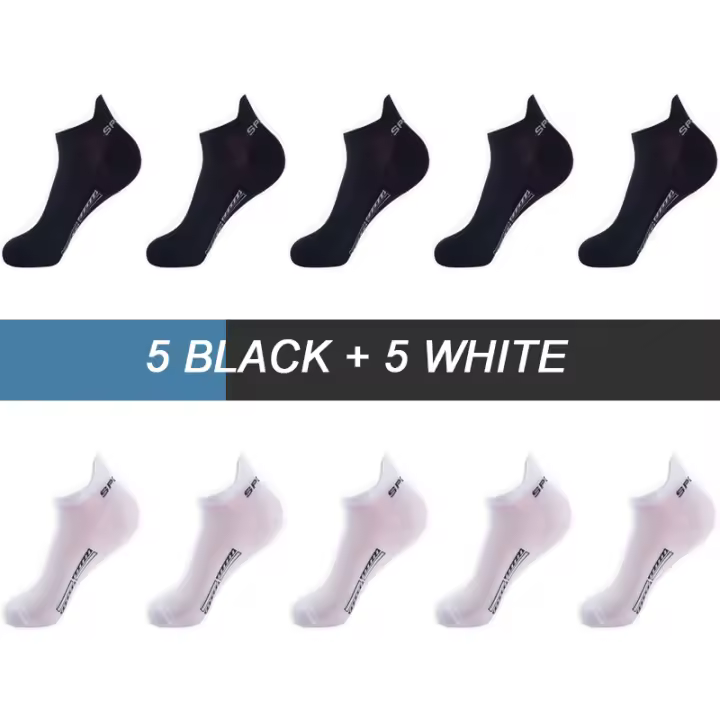 UG Calcetines de Tobillo Transpirables de Algodón Deportivo Malla Corte Corto Delgado para Hombres y Mujeres Talla 38-44 Moda de Verano - 1