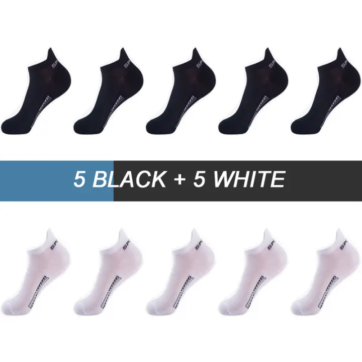 UG Calcetines de Tobillo Transpirables de Algodón Deportivo Malla Corte Corto Delgado para Hombres y Mujeres Talla 38-44 Moda de Verano - 1
