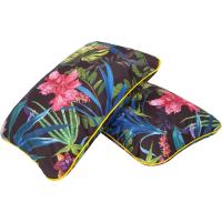 Cojines de Asiento y Respaldo Impermeables Diseño Acolchado y Correas 100 cm Marrón - details 42