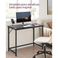 Mesa de Trabajo Pequeña Industrial Ideal para Teletrabajo, Estudio, Dormitorio 60 x 135 x 76cm - details 63