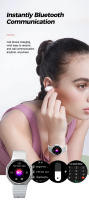 Forcast-reloj inteligente deportivo para mujer, dispositivo con notificación de mensajes y sueño, recordatorio de sedentarismo, para Android e IOS - details 6