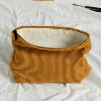 Bolsa de cosméticos de pana de gran capacidad para mujer, organizador de artículos de tocador, bolsa de maquillaje con cremallera, bolso de mano, bolsa de almacenamiento de cosméticos para chica de viaje - details 2