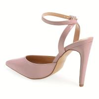 Zapatos De Tacón Alto Con Punta En Punta Para Mujer, Sandalias De Tacón De Aguja Con Correa De Hebilla En El Tobillo - details 5