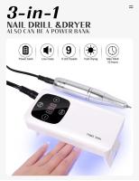Lámpara LED 2 en 1UV para uñas y taladro de uñas con arena de taladro, eliminación de Arte de uñas, pulido de uñas para salón de manicura y pedicura - details 0