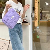 Nueva Bolso De Maquillaje Para Mujer En Nylon Gran Capacidad Con Cierre De Cremallera Estilo Fashion Patrón Sólido Color Floral - details 23