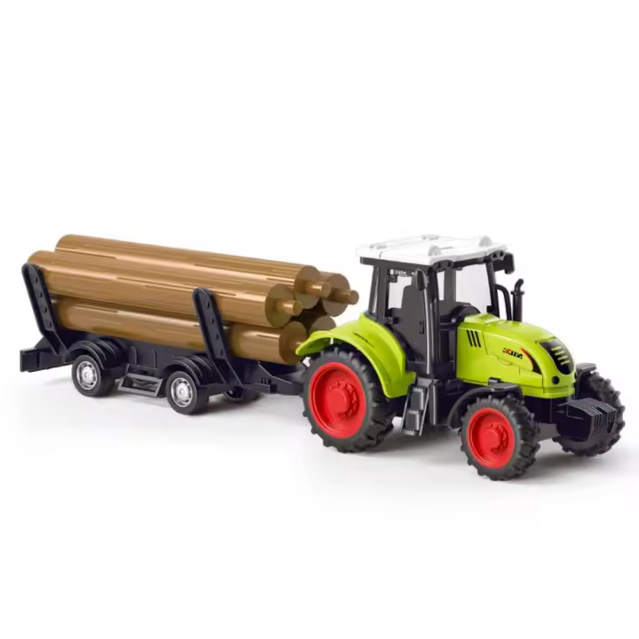 Vehículo de ingeniería agrícola de inercia de plástico, camión de arroz, modelo de simulación de construcción, vehículo de transporte agrícola de simulación - 1