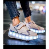 Nuevos Zapatos de Patinaje de Ruedas para Niños Zapatos Deportivos para Adultos con Luz - details 25