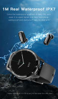Reloj inteligente con pantalla completamente táctil de 1,32 pulgadas y auriculares Bluetooth TWS 2 en 1 - details 2