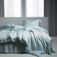 Jueges de Cama de Algodón de Alta Densidad Tamaño Rey Diseño Plano Material de Jacquard de Saten - details 7