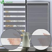 Doble Capa Noche y Día, Tejido, Fácil de Instalar para Ventanas y Puertas, Protección Solar - details 5