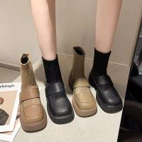Nuevas botas de combate Oxford de tobillo de marca alta, zapatos largos de moda para mujer, Guangzhou barato - details 2