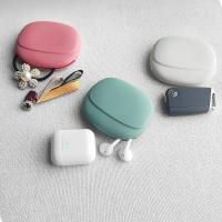 Bolsa de almacenamiento de silicona para auriculares, cartera portátil Simple, bolsillo, caja de almacenamiento de Cable de datos, bolsa de almacenamiento de auriculares con Cable - details 6
