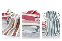 Juego de toallas de baño de mano suaves, toallas absorbentes de secado rápido para baño, patrón de rayas - details 5