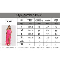 NOVEDAD DE VERANO 2025, vestido sexy con borde con volantes envuelto en el pecho, sin mangas y con hombros descubiertos para mujer - details 7