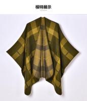 Abrigo chal a cuadros para mujer de otoño e invierno, moda urbana, retro, gran marca, jacquard, ropa exterior cálida, nuevo producto - details 3