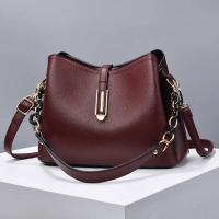 Mochila de lujo de gama alta para mujer, bolso de un hombro tipo bandolera informal, pequeño, de concha de Color sólido Simple - details 1