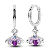 Pendientes coloridos de plata de circonio, cruz, calavera, torre de hierro, pluma estilográfica, taza de café, estrellas, regalos de mujer, joyería de boda - details 26