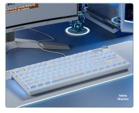 LT84 Teclado Mecánico Tri-modo Inalámbrico Bluetooth Con Cable Eje Verde Gaming Competición Oficina Teclado - details 33