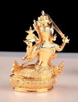 Hengjiapin Manjusri Documento Samantabhadra Bodhisattva Estatua Pusa Adorno del Salón del Hogar 2 pulgadas - details 7