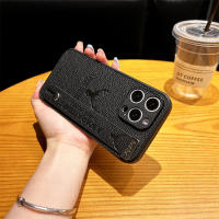 Funda de Teléfono de Cuero Sintético con Correa para iPhone Diseño Minimalista Protección de Cámara - details 5