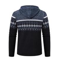 Chaqueta cálida de otoño e invierno para hombre, cárdigan de punto con capucha y chaqueta de algodón polar - details 9