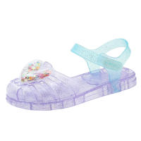 Zapatos de gelatina bolsa cabeza Velcro zapatos de playa amor bebé suela suave zapatos de cristal. - details 24