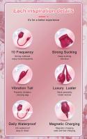 Leten Rose-vibrador juguete sexual femenino punto G clítoris pezón succionador de clítoris estimulador de vacío huevo vibrador productos para adultos para mujeres silenciosas - details 0