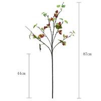 Ramas artificiales de morera de plástico, elegantes ramas de frutas de frambuesa hechas a mano, plantas falsas flexibles, tienda de Hotel - details 0
