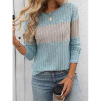 2025 Camiseta de Manga Larga para Mujer, Moda Otoño Invierno, Top de Cuello Redondo, Ropa Popular Coreana para Mujeres - details 13