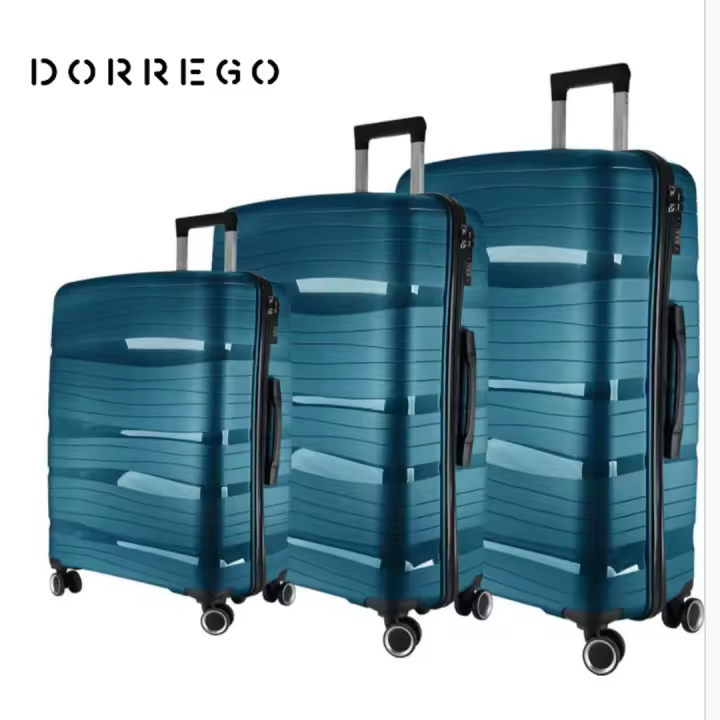 Conjunto de Maletas 3 Piezas Viaje Rígida Cerradura Antirrobo Ruedas Silenciosas - 1
