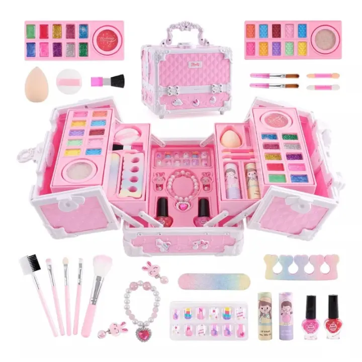 Conjunto De Belleza Lavable Para Niñas, Juego De Maquillaje Real - 1